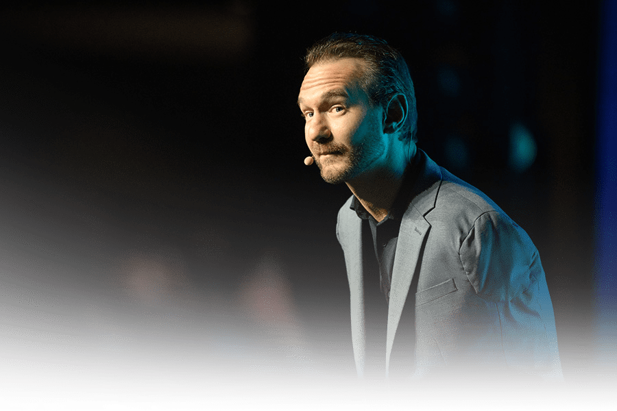 Nick Vujicic on the Life Surge stage